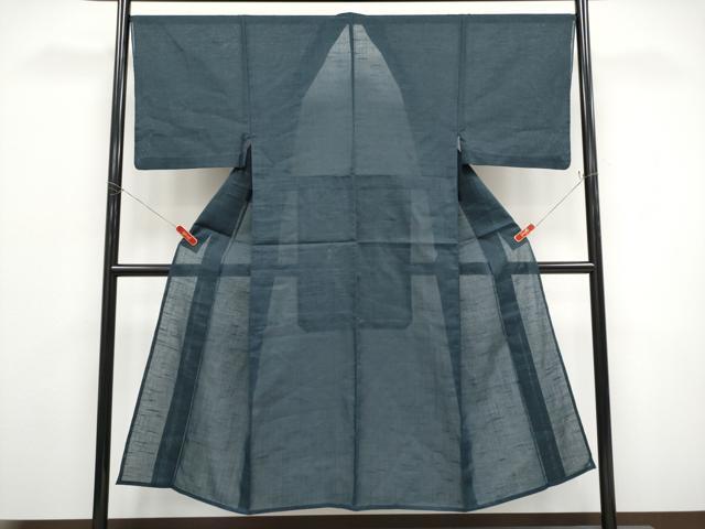 平和屋着物＊夏物 男性 紗紬 褐返色地 正絹 逸品 CABF2480tx