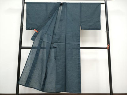 平和屋着物＊夏物 男性 紗紬 褐返色地 正絹 逸品 CABF2480tx