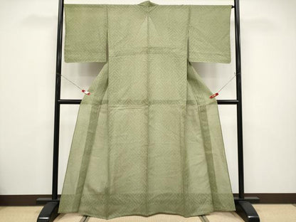 平和屋着物＊夏物 紗紬 紗綾形紋紗 正絹 逸品 未使用 CABF2482tx