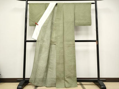 平和屋着物＊夏物 紗紬 紗綾形紋紗 正絹 逸品 未使用 CABF2482tx