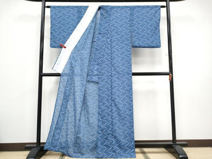 平和屋着物＊夏物　小紋　紗　溢れ松葉　洗える着物　CABF2488tx