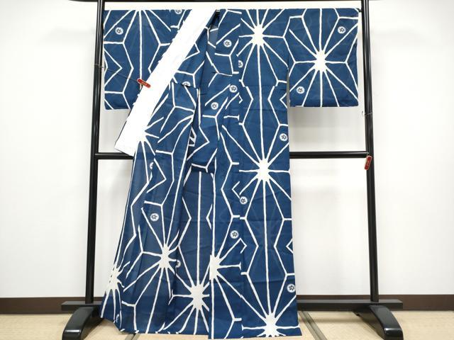 平和屋着物＊夏物 小紋 紗 芙蓉桃姫 洗える着物 CABF2494tx