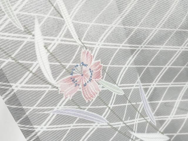 平和屋着物＊夏物　小紋　絽　枝花文　暈し染め　洗える着物　AABB8786sx 平和屋着物＊夏物 小紋 絽 枝花文 暈し染め 洗える着物 CABF2495tx