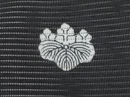 平和屋着物＊夏物 黒留袖 絽 御所車鴛鴦草花文 暈し染め 金彩 洗える着物 CABF2505tx