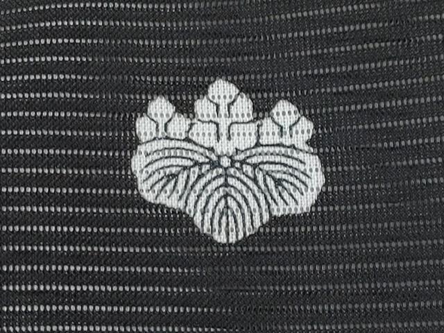 平和屋着物＊夏物 黒留袖 絽 御所車鴛鴦草花文 暈し染め 金彩 洗える着物 CABF2505tx
