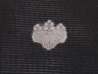 平和屋着物＊夏物 黒留袖 絽 刺繍 尾長鳥枝花文 金彩 洗える着物 CABF2508tx