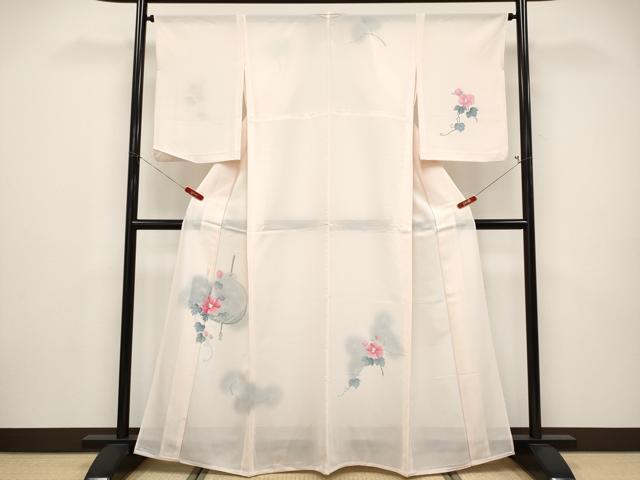 平和屋着物＊夏物 訪問着 絽 蔦の葉花文 暈し染め 正絹 逸品 CABF2512tx