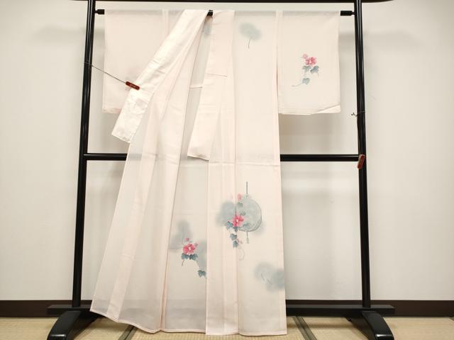平和屋着物＊夏物 訪問着 絽 蔦の葉花文 暈し染め 正絹 逸品 CABF2512tx