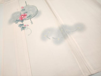 平和屋着物＊夏物 訪問着 絽 蔦の葉花文 暈し染め 正絹 逸品 CABF2512tx