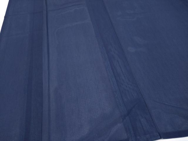 平和屋着物＊夏物 色無地 絽 濃紺地 正絹 逸品 CABF2514tx
