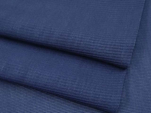 平和屋着物＊夏物 色無地 絽 濃紺地 正絹 逸品 CABF2514tx