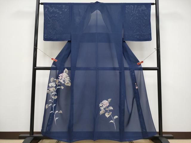 平和屋着物＊夏物 訪問着 作家物 絽 紫陽花 正絹 逸品 未使用 CABF2517tx