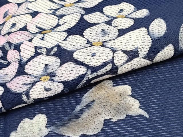 平和屋着物＊夏物 訪問着 作家物 絽 紫陽花 正絹 逸品 未使用 CABF2517tx
