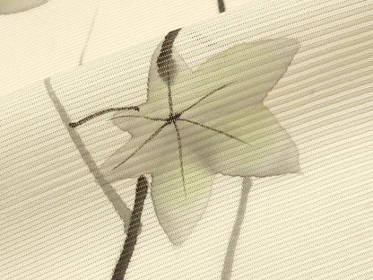 平和屋着物＊夏物 訪問着 絽 手描き 枝楓文 正絹 逸品 CABF2518tx