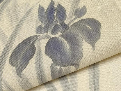 平和屋着物＊夏物 訪問着 紗紬 作家物 手描き 杜若 正絹 逸品 CABF2521tx
