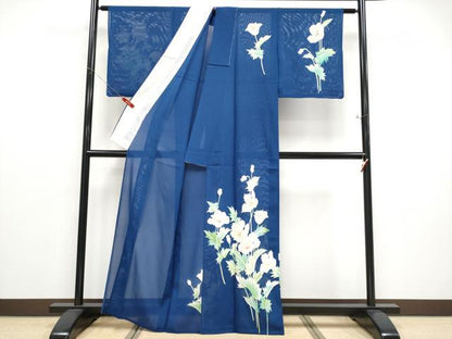 平和屋着物＊夏物 訪問着 絽 草花文 正絹 逸品 未使用 CABF2523tx