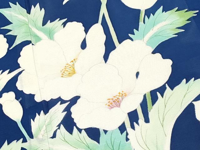 平和屋着物＊夏物 訪問着 絽 草花文 正絹 逸品 未使用 CABF2523tx