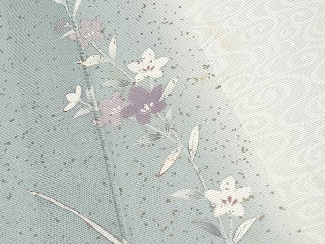 平和屋着物＊夏物　訪問着　絽　草花文　暈し染め　正絹　逸品　CABF2526tx 平和屋着物＊夏物 訪問着 絽 籬草花文 暈し染め 正絹 逸品
