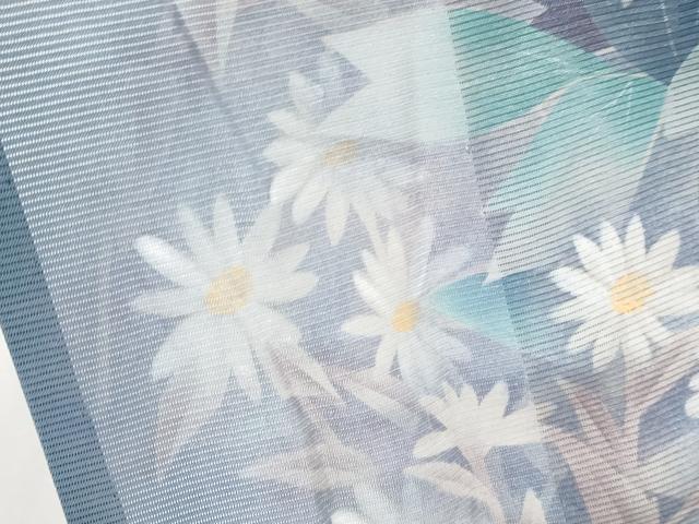 平和屋着物＊夏物 訪問着 絽 草花文 暈し染め 正絹 逸品 CABF2526tx