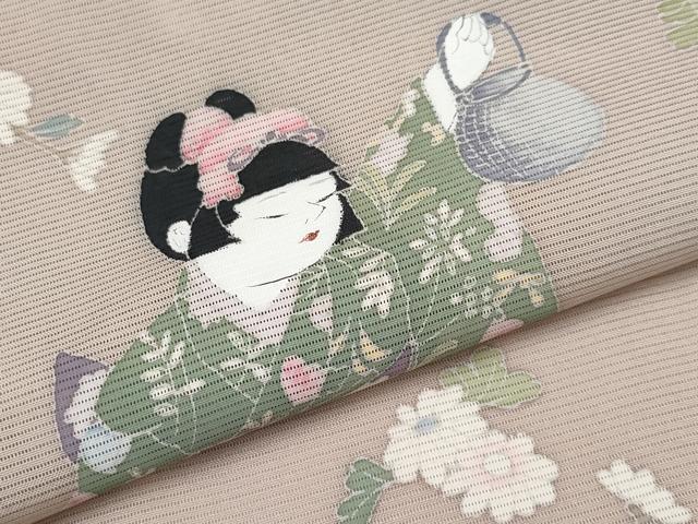 平和屋着物＊夏物　訪問着　絽　童子遊び　正絹　逸品　CABF2527tx 平和屋着物＊夏物 訪問着 絽 童子遊び 正絹 逸品 CABF2527tx