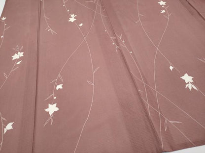 平和屋着物＊夏物 小紋 絽 枝花文 正絹 逸品 CABF2528tx