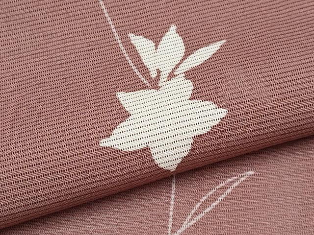 平和屋着物＊夏物 小紋 絽 枝花文 正絹 逸品 CABF2528tx