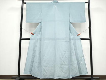 平和屋着物＊夏物 色無地 絽縮緬 秘色色 正絹 逸品 CABF2529tx