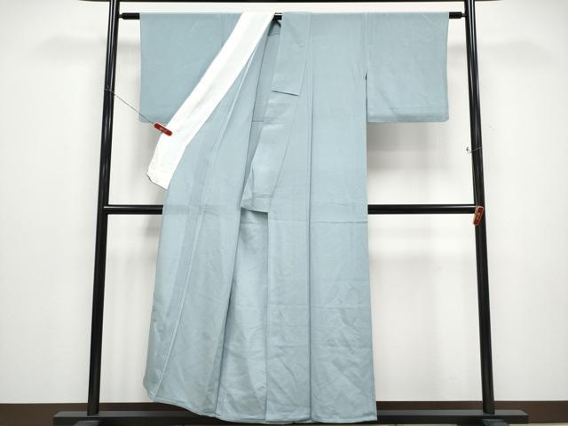 平和屋着物＊夏物 色無地 絽縮緬 秘色色 正絹 逸品 CABF2529tx