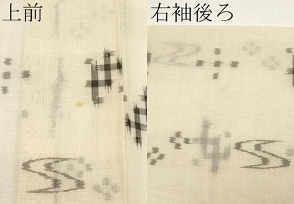 平和屋着物＊夏物　本場琉球絣　夏琉球　正絹　逸品　CABF2609tx