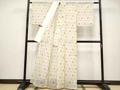 平和屋着物＊夏物　本場琉球絣　夏琉球　正絹　逸品　CABF2609tx