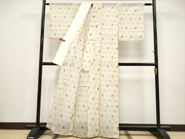 平和屋着物＊夏物　本場琉球絣　夏琉球　正絹　逸品　CABF2609tx