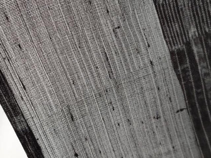 平和屋着物＊夏物 生紬 流水文 黒地 正絹 逸品 CABF2610tx