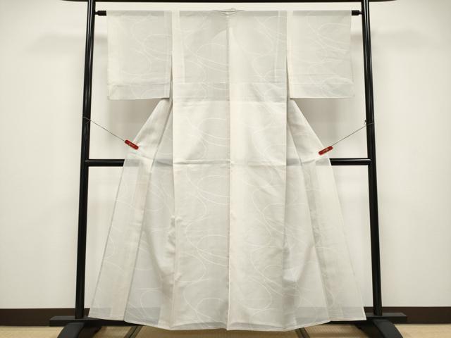 平和屋着物＊極上 夏物 本塩沢 夏塩沢 流線文 青山みとも 正絹 逸品 CABF2613tx