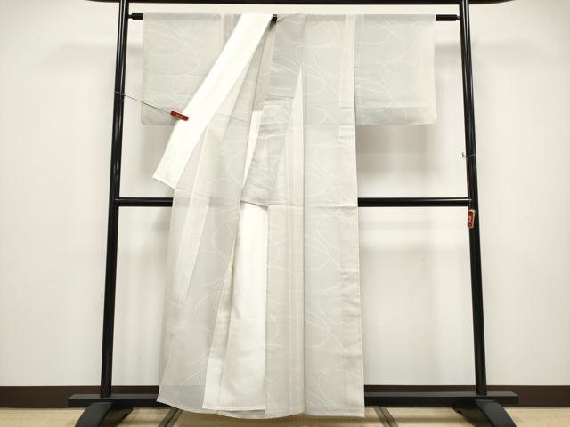 平和屋着物＊極上 夏物 本塩沢 夏塩沢 流線文 青山みとも 正絹 逸品 CABF2613tx
