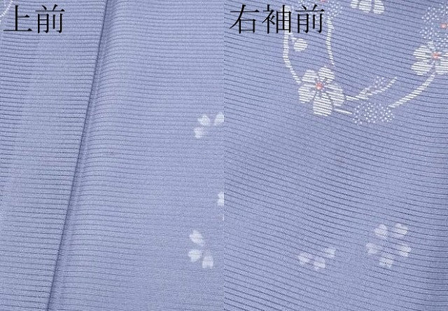 平和屋着物＊夏物 小紋 絽 花丸文 洗える着物 CABF2619tx