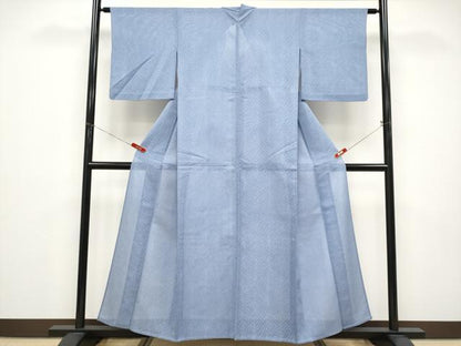 平和屋着物＊夏物 色無地 草木紋紗 藤色 正絹 逸品 CABF2622tx