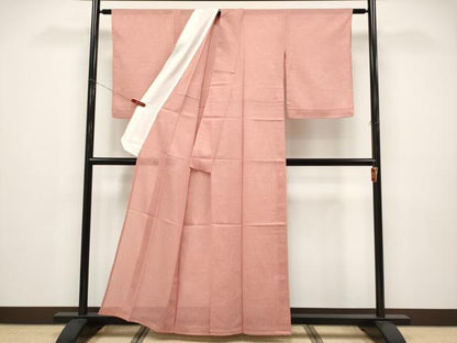 平和屋着物＊夏物 小紋 作家物 変わり絽縮緬 あられ文 正絹 逸品 CABF2629tx