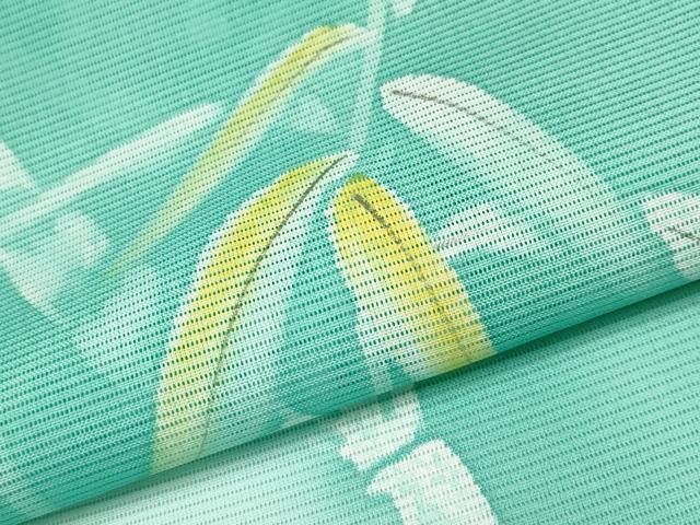 平和屋着物＊夏物 訪問着 絽 手描き 笹竹文 暈し染め 洗える着物 CABF2640tx