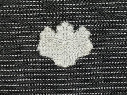 平和屋着物＊夏物　黒留袖　絽　御所車飛鶴草花文　金彩　洗える着物　CABF2641tx