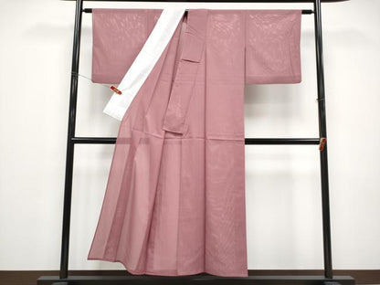 平和屋着物＊夏物 色無地 絽 蘇芳香色 洗える着物 CABF2648tx