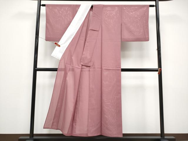 平和屋着物＊夏物 色無地 絽 蘇芳香色 洗える着物 CABF2648tx