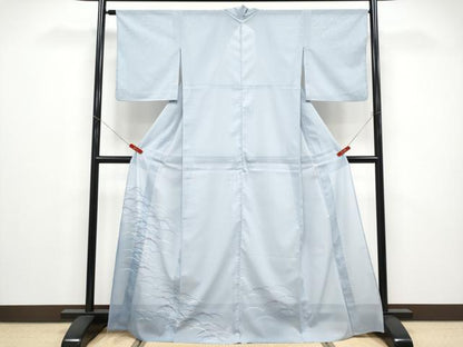 平和屋着物＊夏物 訪問着 絽 雪芝文 暈し染め 洗える着物 CABF2649tx