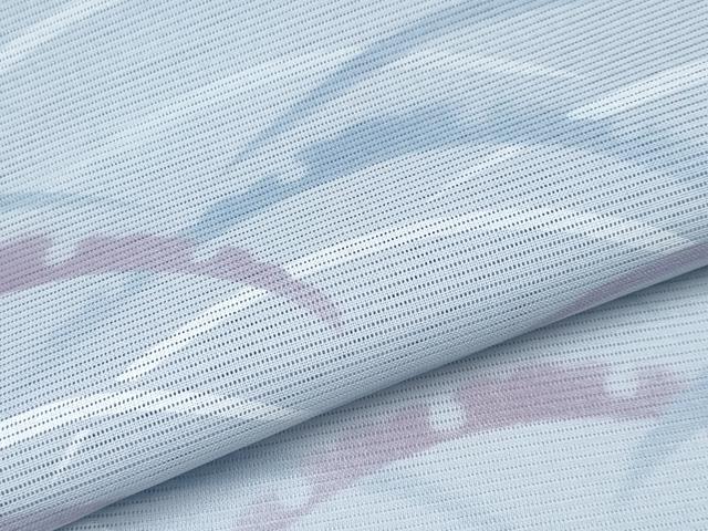 平和屋着物＊夏物 訪問着 絽 雪芝文 暈し染め 洗える着物 CABF2649tx