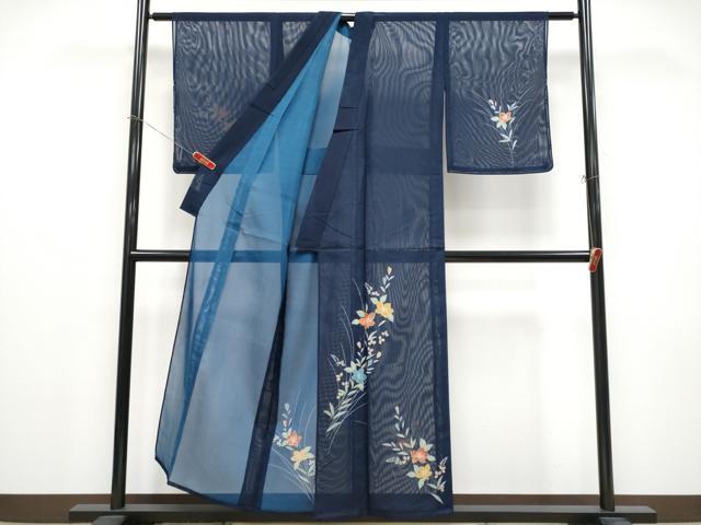 平和屋着物＊夏物 訪問着 絽 草花文 金彩 洗える着物 未使用 CABF2650tx