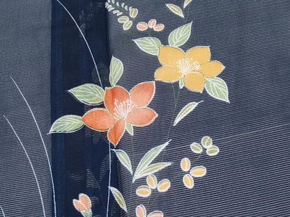 平和屋着物＊夏物 訪問着 絽 草花文 金彩 洗える着物 未使用 CABF2650tx