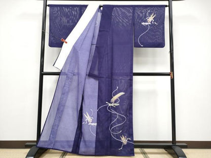 平和屋着物＊夏物 訪問着 絽 楽器文 金彩 洗える着物 CABF2653tx