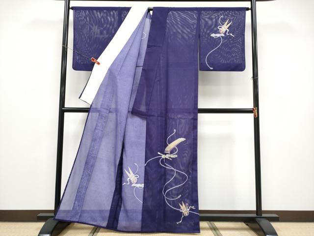 平和屋着物＊夏物 訪問着 絽 楽器文 金彩 洗える着物 CABF2653tx