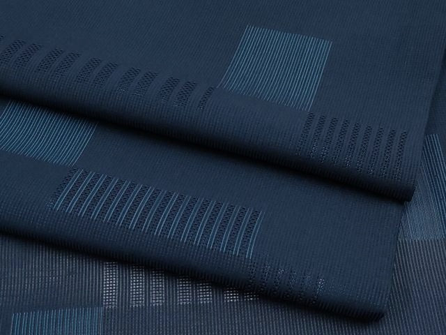 平和屋着物＊夏物 小紋 紗 幾何学文様 正絹 逸品 CABF2656tx
