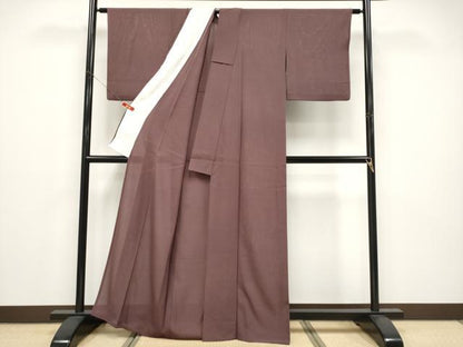 平和屋着物＊夏物 色無地 絽 紅檜皮色 正絹 逸品 CABF2659tx