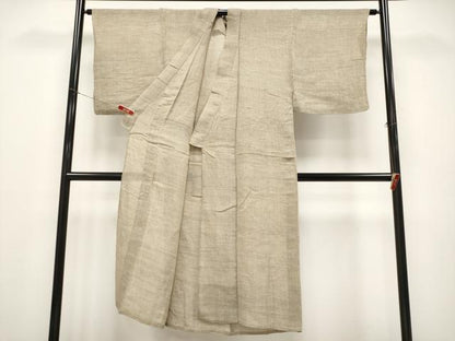 平和屋着物＊夏物 男性 上布 十字絣 麻 逸品 CABF2679tx